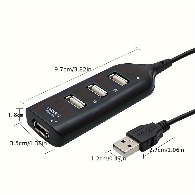 Multi Plug Outlet Extender with USB Ports - Power Strip Surge Protector for Home, Office, Desk, Travel, Essential Charging Hub for Multiple Devices (White) White