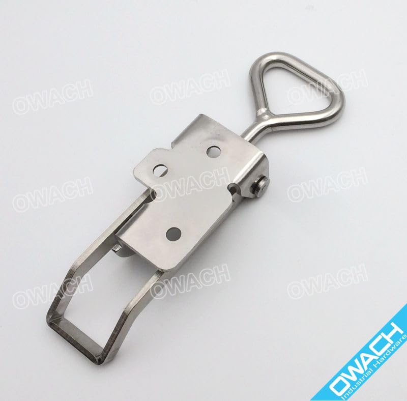 2 Pack OWACH Stainless Steel Adjustable Draw Latch Adjustable-Grip Padlockable Toggle Clamp (2 pack, Medium 3.78"~4.88") 2 pack, Medium 3.78"~4.88"
