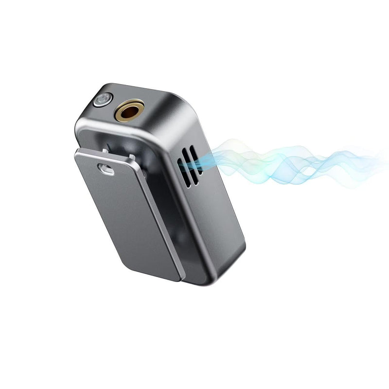 MP3 Player with Bluetooth, Portable Digital Lossless 8GB Music Player with Built-in Speaker, 1.47 in Full Touch Screen, Digital Voice Recorder, FM Radio, Mini Back Clip Design Free Wired Headphones Silver