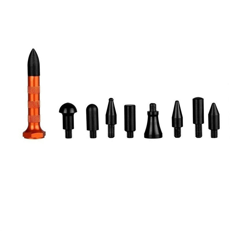 GS DIY Paintless Dent Repair Kit Metal Tap Down Pen with 9 Heads Tips Dent Removal Tools