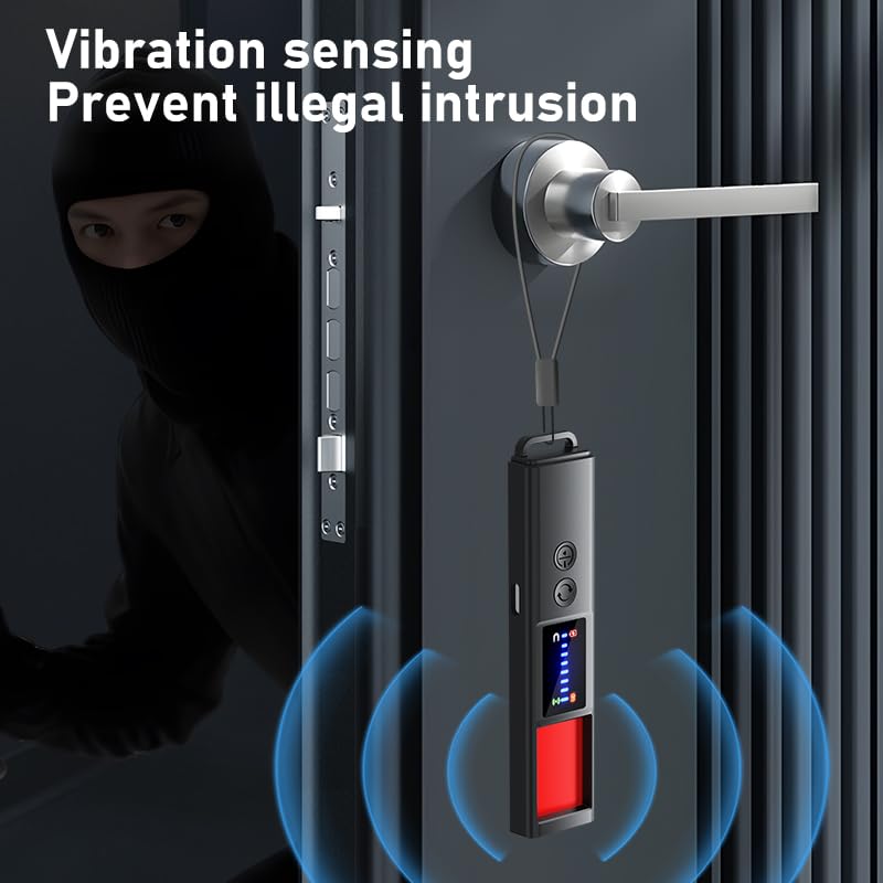Hidden Camera Detectors, 2026 AI Upgraded Spy Camera Detectors | 8 Levels Sensitivity 9 Modes Signal, 25H Battery, Mini Device Finder for Hotel Car Office Home Travel Meeting Room Black