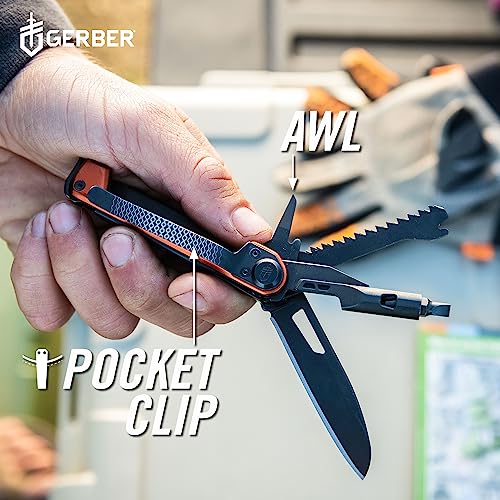 Gerber Armbar Trade EDC Pocket Knife Multitool with Bottle Opener, Onyx