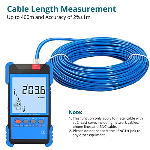 Network Cable Tester with NCV, Poe Cable Tracker, Ethernet Cable Finder Modern and Compact