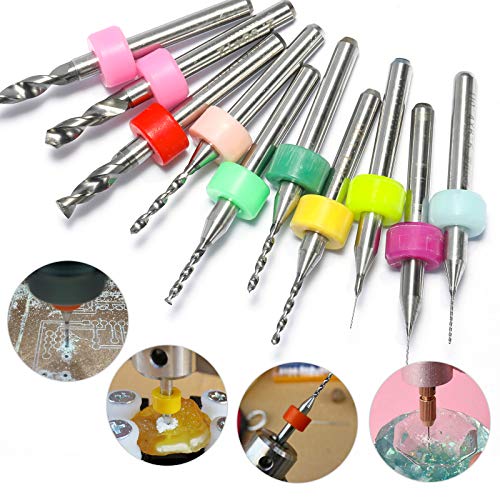 Genmitsu 30pcs PCB Drill Bits Set, 0.1mm-3.0mm, 1/8" Shank Spiral Flute CNC Router Bits for Print Circuit Board Jewelry CNC Engraving, PD30A (Pack of 2) 0.1mm - 3.0mm (Pack of 2)