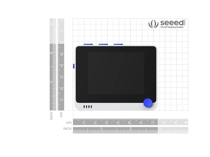 Seeed Studio Wio Terminal ATSAMD51 Core with Realtek RTL8720DN BLE5.0 Dev Board, Wireless Microcontroller Python Terminal Device Compatible with Raspberry Pi for Arduino, Micropython, and TinyML.