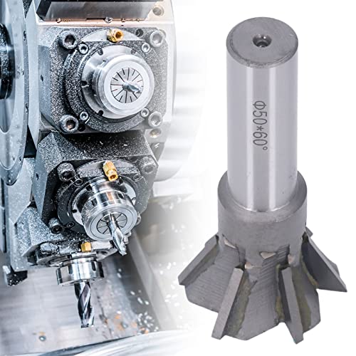 Dovetail Cutter, 60 Degree Quenching Cemented Carbide Universal Handle High Temperature Resistance End Mill Smooth Chip Evacuation Efficient Flexible Dovetail Cutter Milling for Non Ferrous Metals