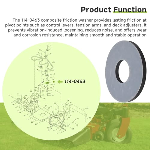 114-0463 Composite Friction Washer Compatible with Toro Exmark