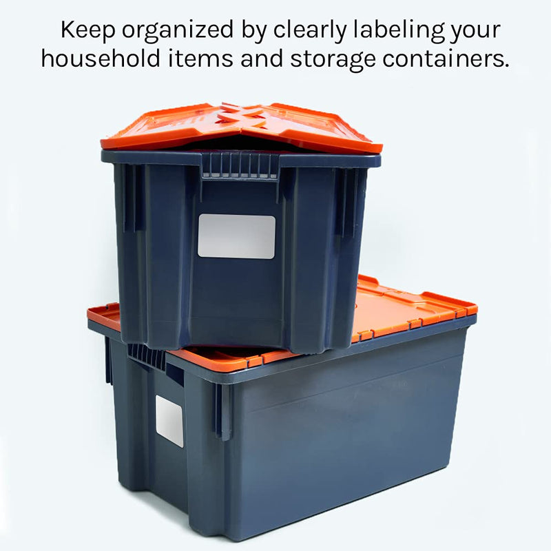 Premium Label Supply White Sticker Half Sheet Labels – 8.5" x 5.5" – Laser/Inkjet Compatible – (2 per Sheet), 25 Sheets - 50 Total Adhesive Labels 50 Labels