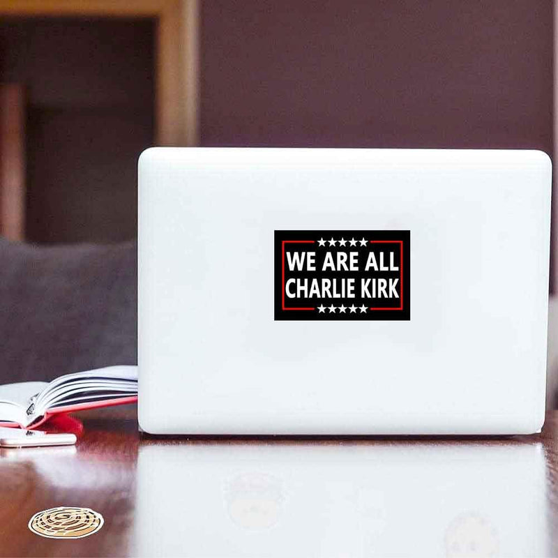10 Pack We are All Charlie Kirk I Am Turning Point USA Patriot Pray Justice Assassination Shooting Hero Freedom Merch Stickers Laptop Bumper Decal Window Waterproof Car Stickers