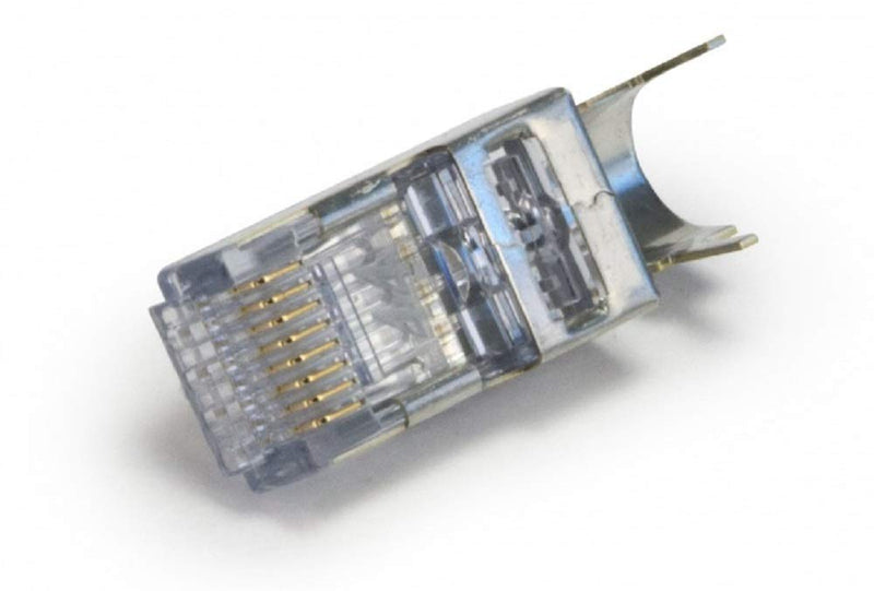 Platinum Tools Ezex44 Shielded RJ45 External Ground Connector 25/Clamshell Accessory Box (100025C)