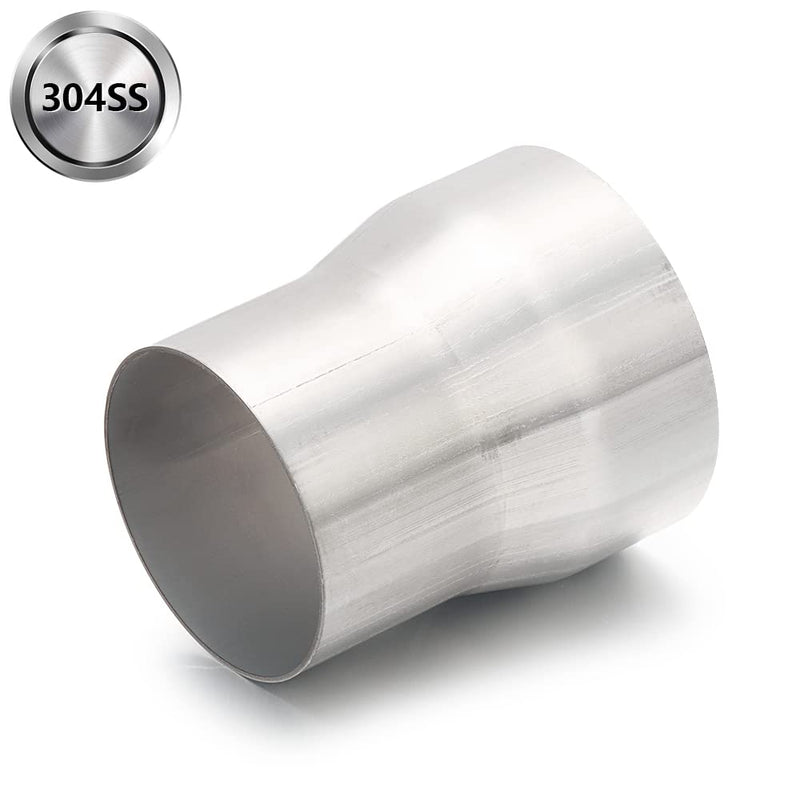 A-KARCK Exhaust Adapter Connector 3" OD to 3.5" OD, Exhaust Pipe Reducer 4" Overall Length 304 Stainless Steel