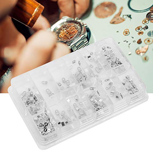 Watch Casing Securing Screw 240 Piece Watch Case Clamp Adapter for ETA 2824 2836 2846 Housing Movement Fixing Screw Washer Curved Washers