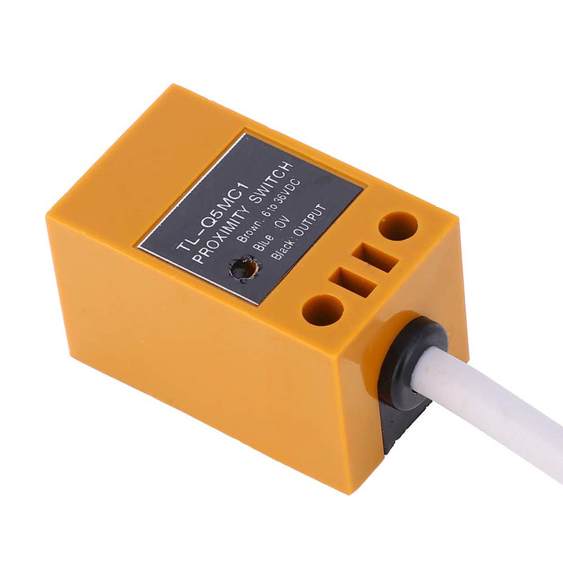 Shipenophy 10PCS Proximity Sensor, Inductive Proximity Switch for 5mm Detection Metal Sensor DC 6V to 36V, PNP Sensor with 1.05m/ 3.44ft Cable for MachineTool, Metallurgy