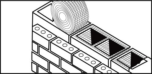 Bon 81-118 100-Foot by 4-Inch Mortar Mesh Grout Stop