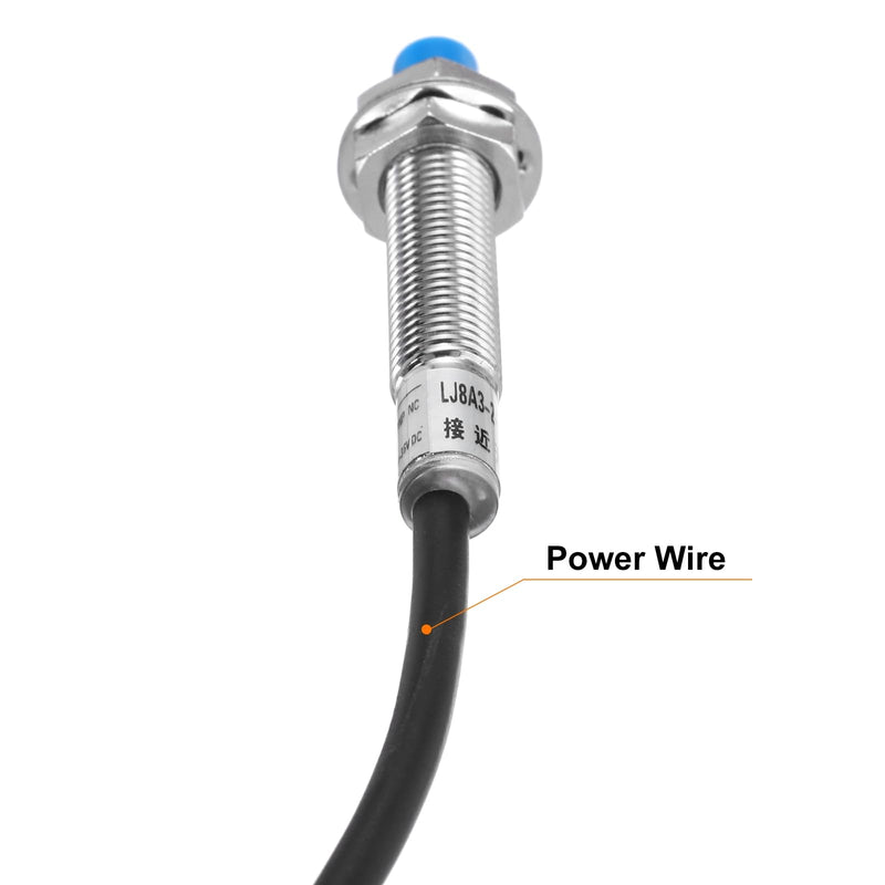 MECCANIXITY M8 Approach Sensor Inductive Proximity Sensor Switch NC Normally Close PNP 2mm Detection Distance, DC 6-36V LJ8A3-2-Z/AY, 3.9ft, 5Pcs 5