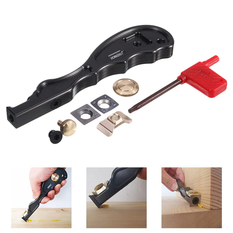 HONGDUI 2 in 1 Carbide Scraper, Aluminum Alloy Wood Scraper for Glue and Wood Surface Scraping, Woodworking Tool