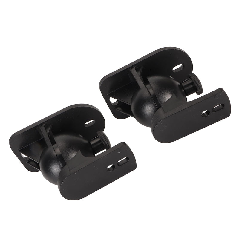 Plastic Speaker Wall Mount Bracket Adjustable Angle for Surround Sound Studio Speakers, Heavy Duty, Easy Install, 1 Pair with Hardware