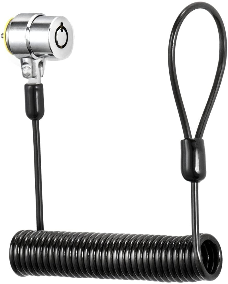 Laptop Cable Lock Retractable Hardware Security Cable Lock with Anchor Plate Compatible with Laptop, Smart Phone, Tablet, and Other Electronic Products (Silver 2pack) 2 Packs