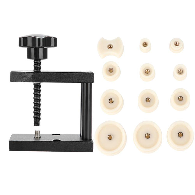 Yosoo Health Gear Watch Press Tool, Watch Crystal Press, Screw Type Watch Crystal Front Back Case Cover Press Tool with 12 Dies Pressing Repair Kit Tool