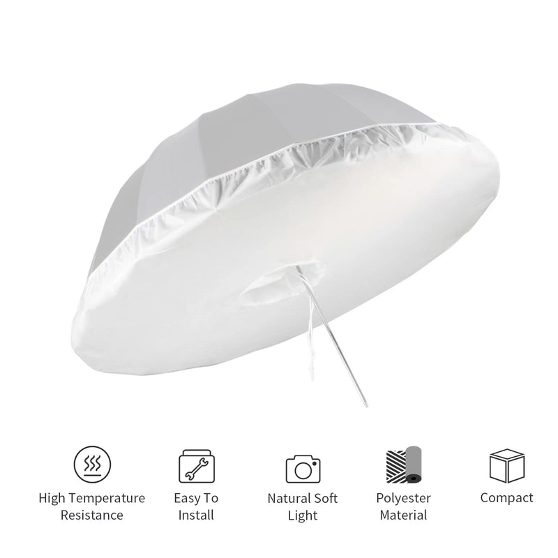 Selens 51 Inch Photography Umbrella Diffuser Soft Cloth for Compatible with 51" Photo Umbrella for Photo Studio Flash Speed Light For U51-R
