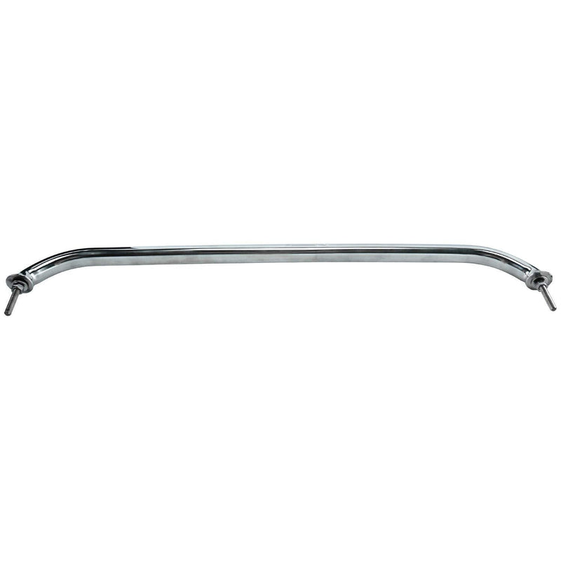 Amarine Made 2-Pack 12", 16", 18" Polished Stainless Heavy Duty Oval Boat Marine Grab Handle Hand Rail with Flange & Stud (18")