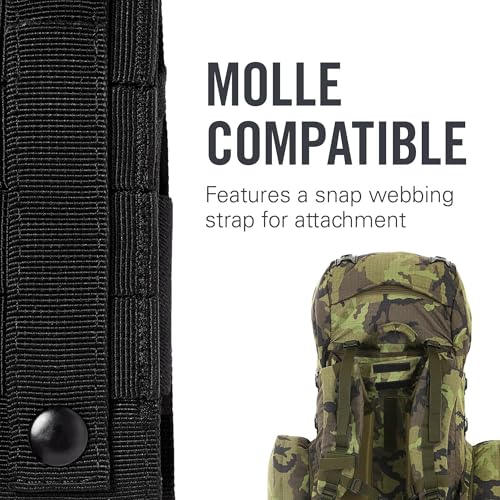 LEATHERMAN MOLLE Large Nylon Sheath with Pockets, Black