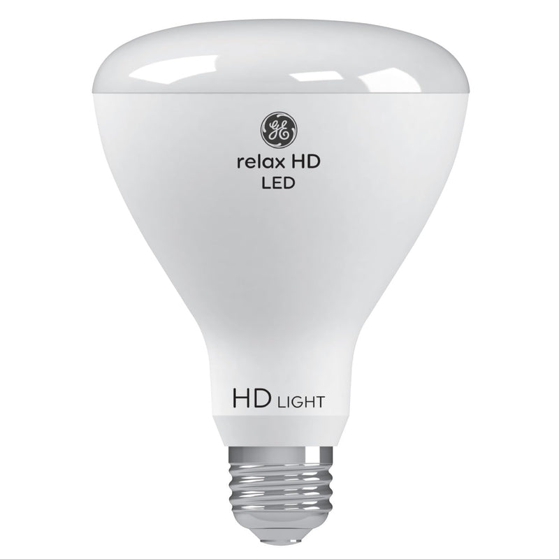 GE Relax LED Light Bulb, 65 Watt, Soft White, BR30 Indoor Floodlight (4 Pack)