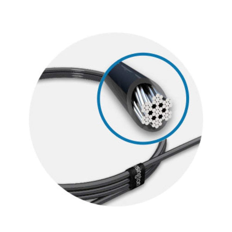 Kensington N17 Dell Laptop Lock - Keyed (K64440WW), Black and Silver, 1.1"x0.4"x0.4" | Keyed security locking cable, deters laptop theft, fits Dell laptop security slots