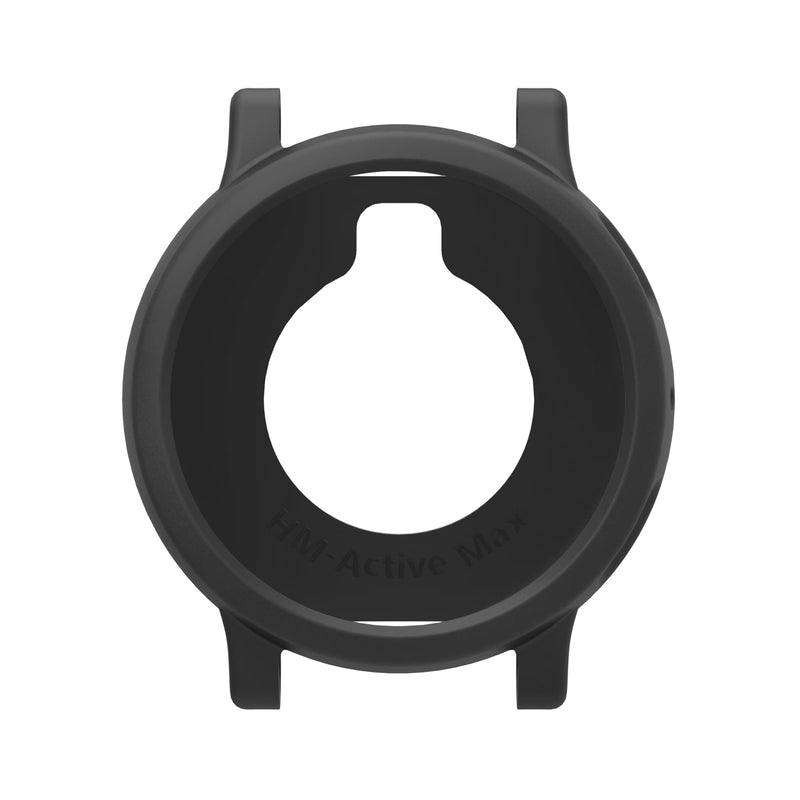 Watch Cases Cover Compatible with Amazfit Active Max Smartwatch Accessories Silicone Protective Case Flexible (Black) | Silicone, Protective Case, Flexible, Smartwatch Accessories Black