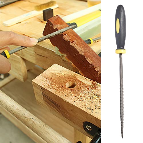 26Pcs File Set: 6Pcs 160mm Wood Rasp Hand Metal Tools + 10Pcs 160mm Mini Diamond Needle Files + 10Pcs 140mm Mini Diamond Riffler Set for Metal, Wood, Plastic, Jewelry 4*160
