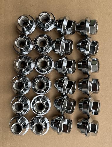 24PCS M14-2.0 Wheel Lug Nuts Compatible with Ford F-150 2001-2014 F150 Heritage 2004 Expedition Lincoln Navigator Mark LT Front Rear