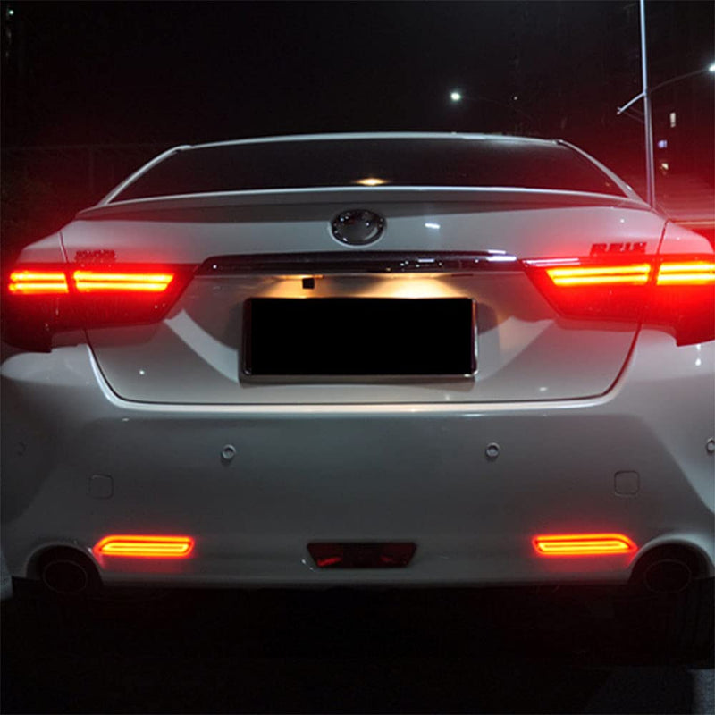LED Rear Bumper Reflector Tail Lights For Toyota Camry Rav4 Sienna Avalon Venza Matrix Sienna Lexus Brake Turn Signal Sequential Auto Lighting Accessories Fog Lamp model 1