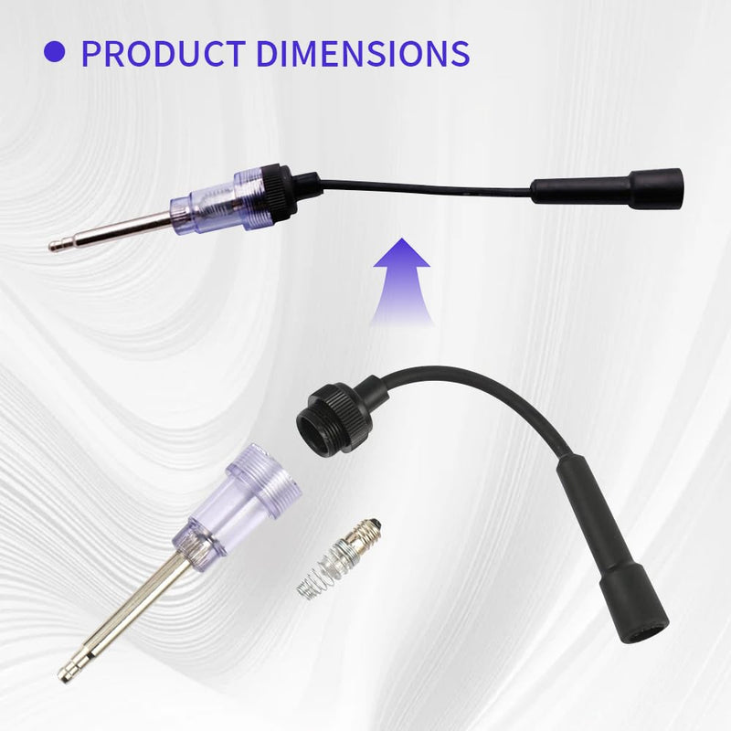 lnline Spark Plug Tester, Plug-in Engine Ignition Tester, Engine Verification-Armature Diagnostic Test Tool for Automobile, Motorcycle, Lawn Mower, Internal and External Engines 1PCS