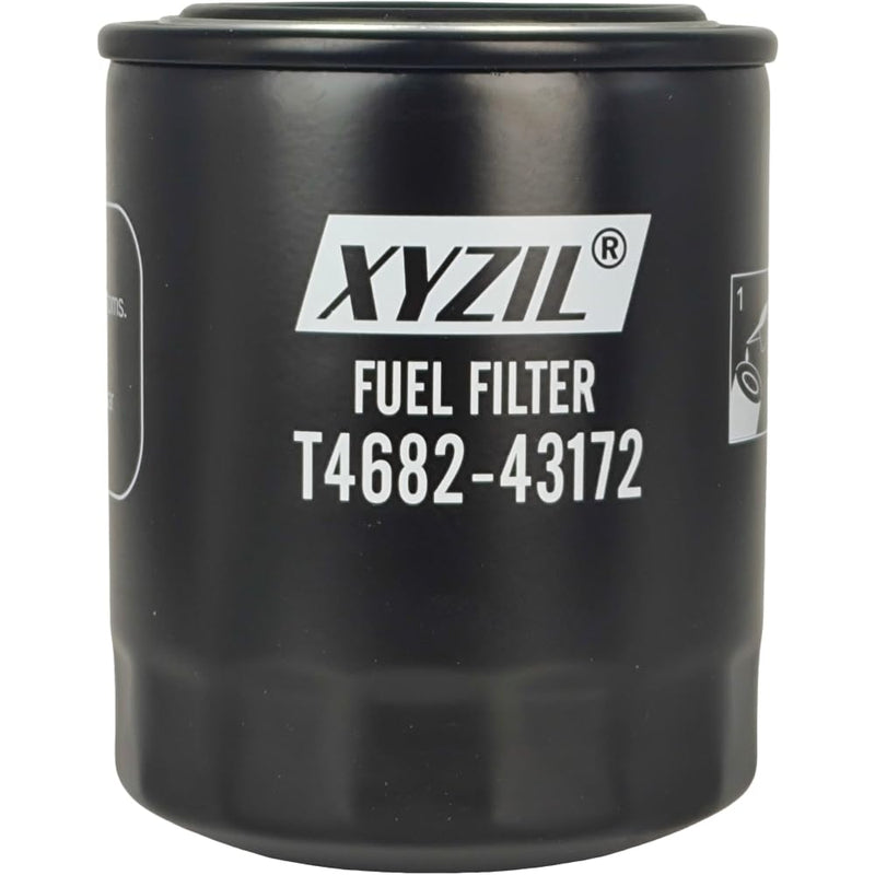 2X Fuel Filter T4682-43172 Compatible with Kioti Tractor CK2610 CK2610H CK2610CHSE CK2620 CK2620H CK2620CHSE DK45 DK45C DK55 DK55C DK55HSE DK55CHSE DK60HSE DK60CHSE RX6010C RX6010PC T468243172 2