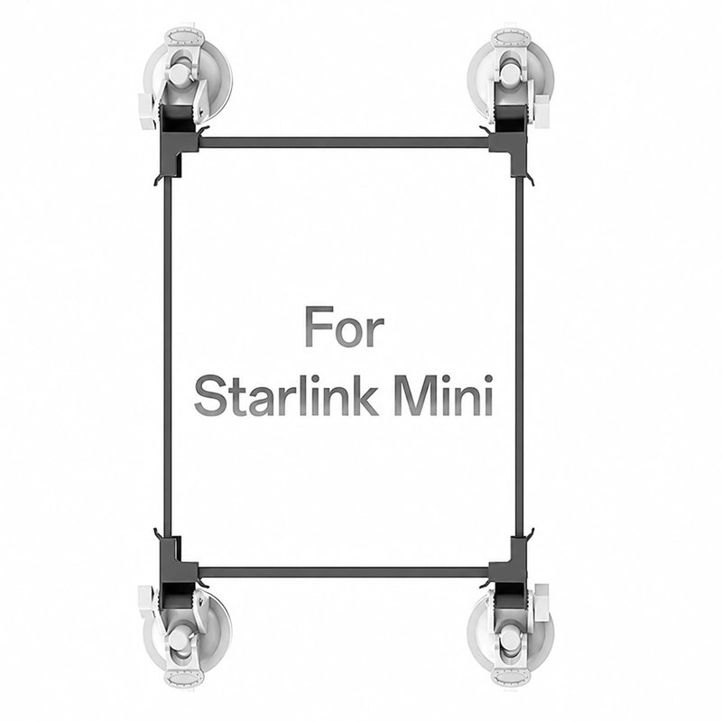 Starlink Mini Car Mount, Heavy Duty Strong Suction Cup Mount for Starlink Mini - Car Holder Anti-Shake for Sunroof Window Windshield Dashboard and RV Truck Trailer Off-Road