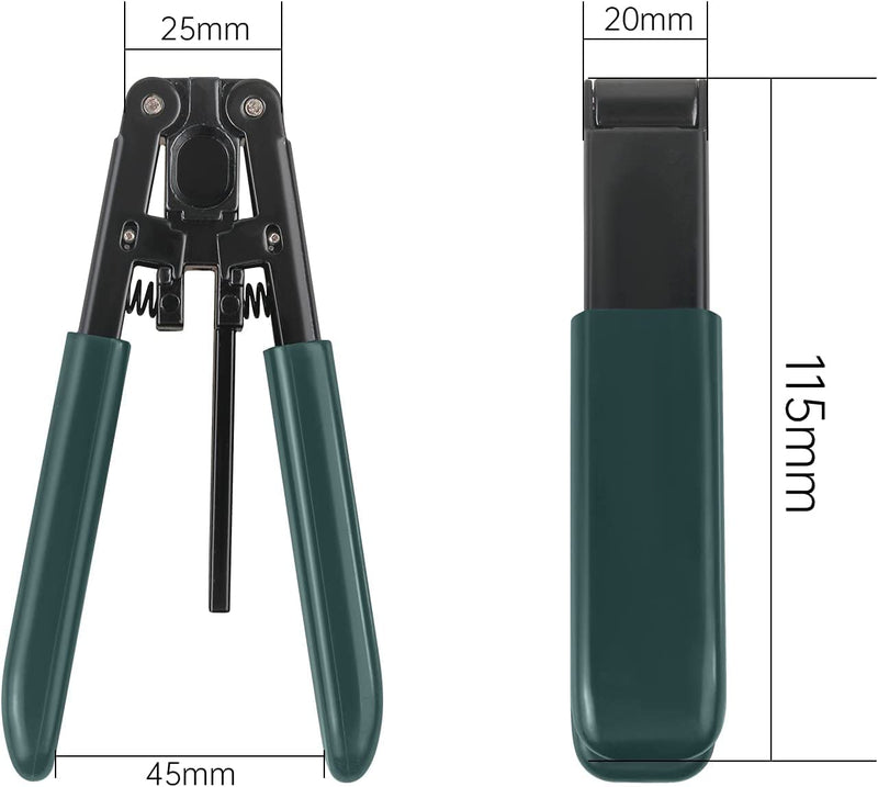5 Pack Fiber Optic Drop Cable Stripper for 3.0 mm x 2.0 mm FTTH Drop Cables,Stripping Plier for Rubber-insulated Optical Cable 5
