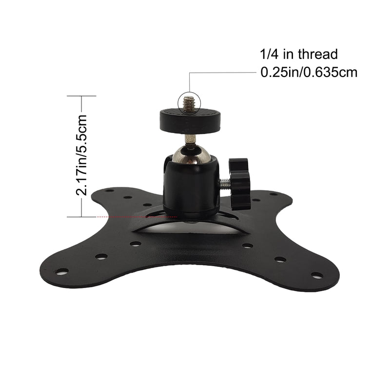 Vertically Mounted Projector Bracket Wall-Mounted Universal Ceiling Wall Projector, 1/4" Screw, Camera Bracket Mini Projector Bracket（2.36in）