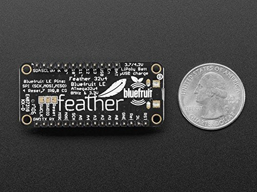 Adafruit (PID 3379 Feather 32u4 Bluefruit LE with Headers - Assembled