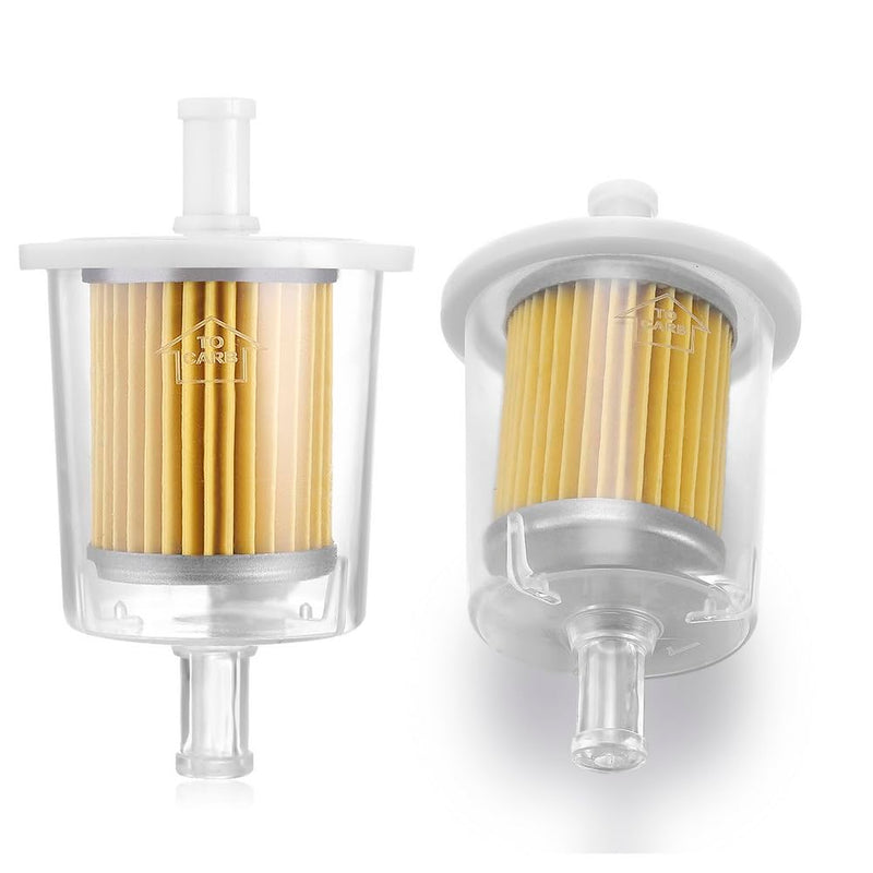 FUEL FILTERS INDUSTRIAL HIGH PERFORMANCE UNIVERSAL INLINE GAS FUEL LINE 3/8" 2 Pack