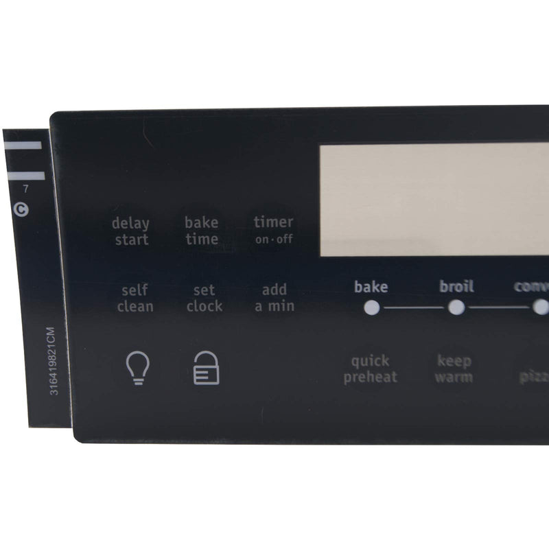 Supplying Demand 316419821 1513359 Range Black 28 Button Clock Overlay Replacement Model Specific Not Universal