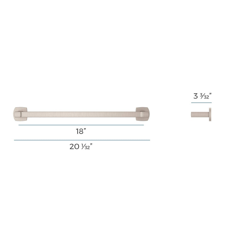 Pfister BTB-DA1K Deckard-Towel Bar, 18", Brushed Nickel 18 Inch