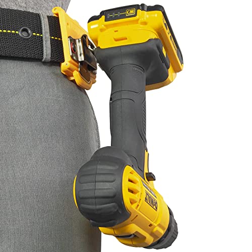 Measuring Tape Holder for Belt, Tape Measure Holster Holder, Holster for Drill with Belt Clip Hook, Yellow, 2Pack Tape Measure Holster / Drill Holder in Yellow (Pack 2)