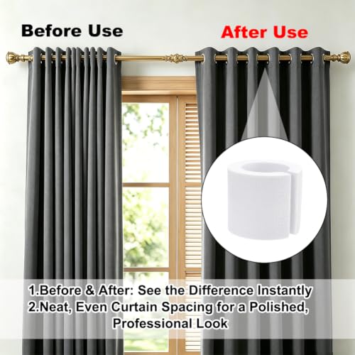  [AUSTRALIA] - 16 PCS Foam Curtain Spacers for Drapes 50mm