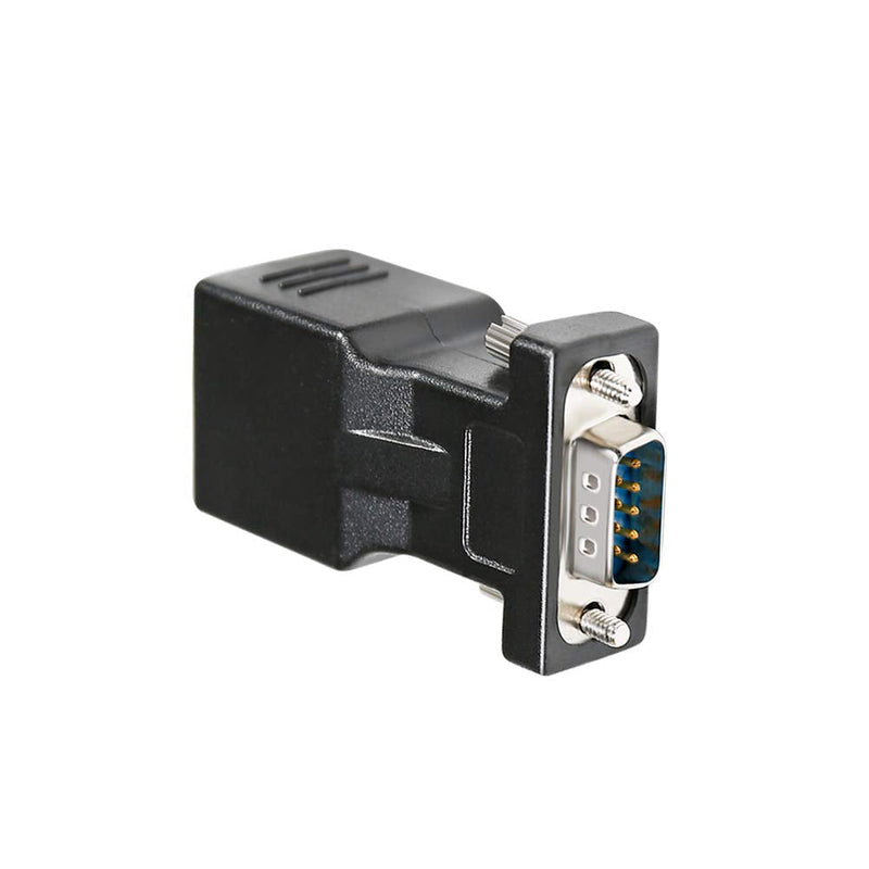 DTECH DB9 to RJ45 Serial Adapter RS232 Male to RJ-45 Female Ethernet Converter Compatible with Standard 9 Pin RS-232 Devices DB9 male to RJ45