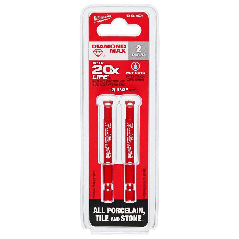 1/4 in. Diamond MAX Diamond GRIT Hole Saw 2 PK