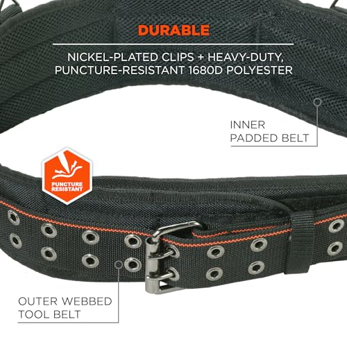 Ergodyne Arsenal 5555 5-Inch Padded Base Layer Tool/Work Belt, 2-XL,Black XX-Large