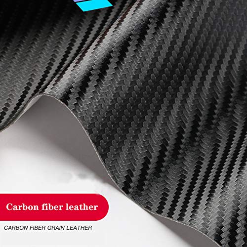 MAXDOOL 4Pcs Car Door Sill Protector Reflective 4D Carbon Fiber Sticker white