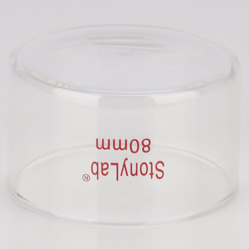 stonylab Crystallizing Dish, Thick-Wall High Borosilicate Glass Crystallizing Dishes for Crystallization and Evaporation Lab Glassware, Flat Bottom, No Spout, O.D. 80 mm, 100 ml (Pack of 2) 100 ml (Pack of 2)