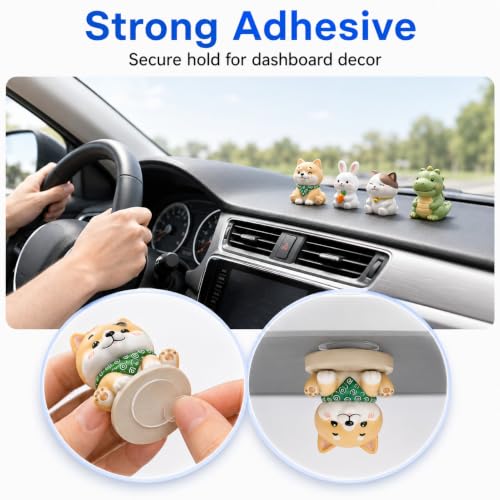 100 Pcs Double Sided Adhesive Dots for Car Dashboard, 1 Inch Clear Round Sticky Pads, Removable Double Sided Mounting Tape for Car Phone Mounts, Dashboard Decor and Car Interior Accessories