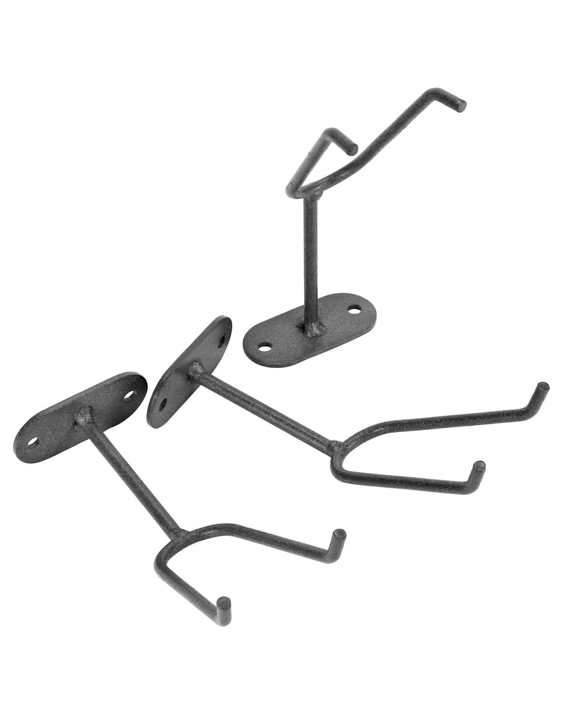 QWORK Heavy Duty Wall Mount Gravity Feed Spray Gun Holder Compatible with Most Paint Spray Guns Ideal for Spray Booths and Workstations 3 Pcs